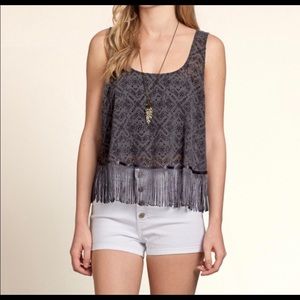 Hollister Fringe Croptop
